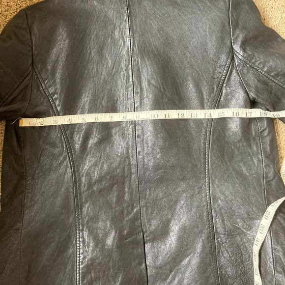 Bod & Christensen Black Leather Jacket Sz S - Picture 6 of 9